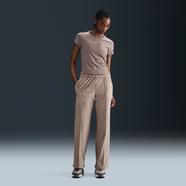 Панталони Nike Sportswear Chill Knit Mid-Rise Velvet Pants Бежово | HJ0922-233, 0