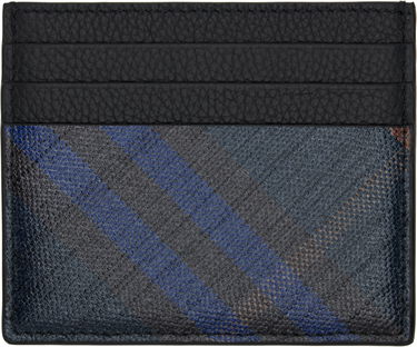 Портфейл Burberry Burberry Tall Check Card Holder Черно | 8112344, 0