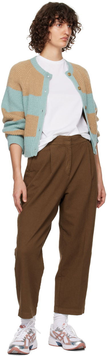 Панталони YMC YMC Market Pleated Trousers Кафяво | Q4UAA, 3