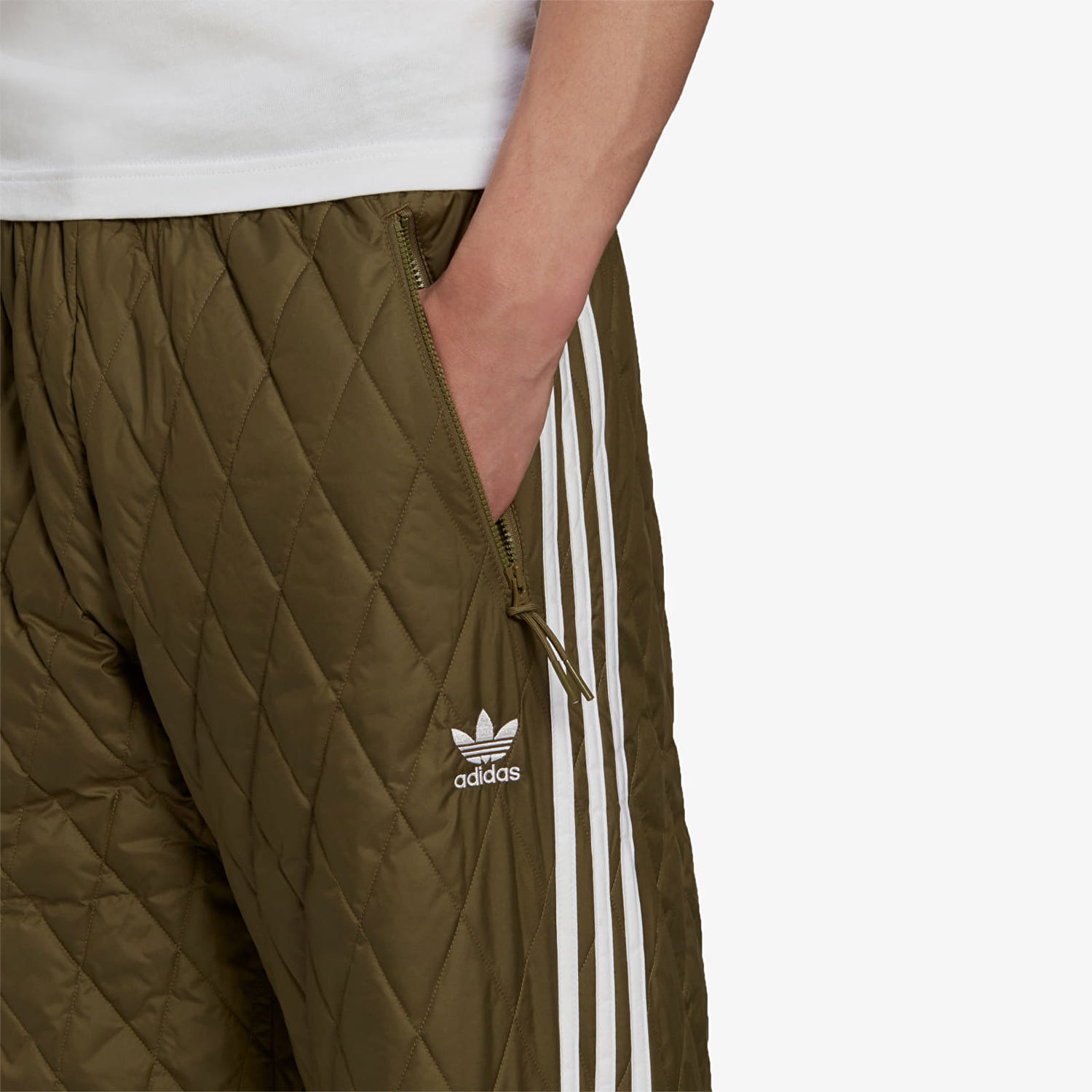 Панталони adidas Originals Quilted Sst Track Pants Зелено | H11431, 1