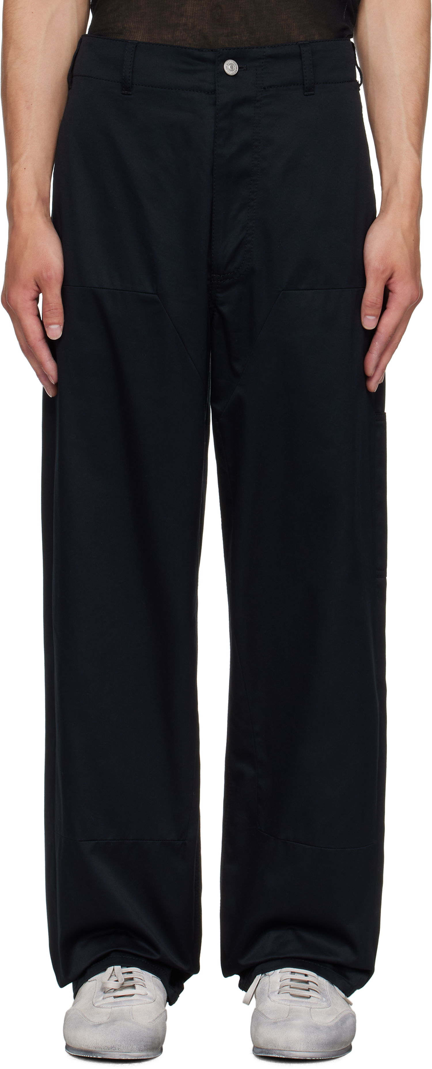 Панталони Maison Margiela MM6 Maison Margiela Cotton Trousers Черно | SH0KA0046 M35368, 0