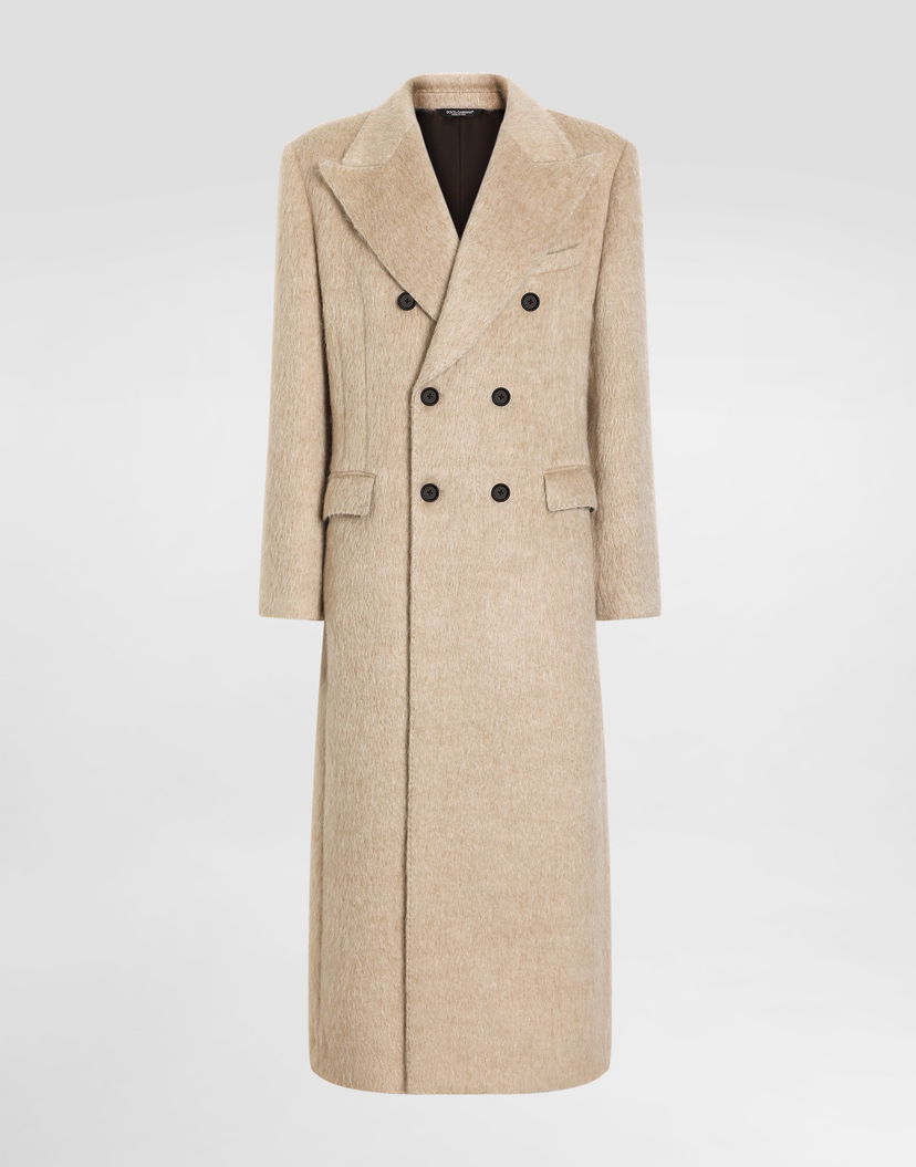 Палта Dolce & Gabbana Dolce & Gabbana Double-Breasted Long Coat Бежово | G050KTFUZECS8230