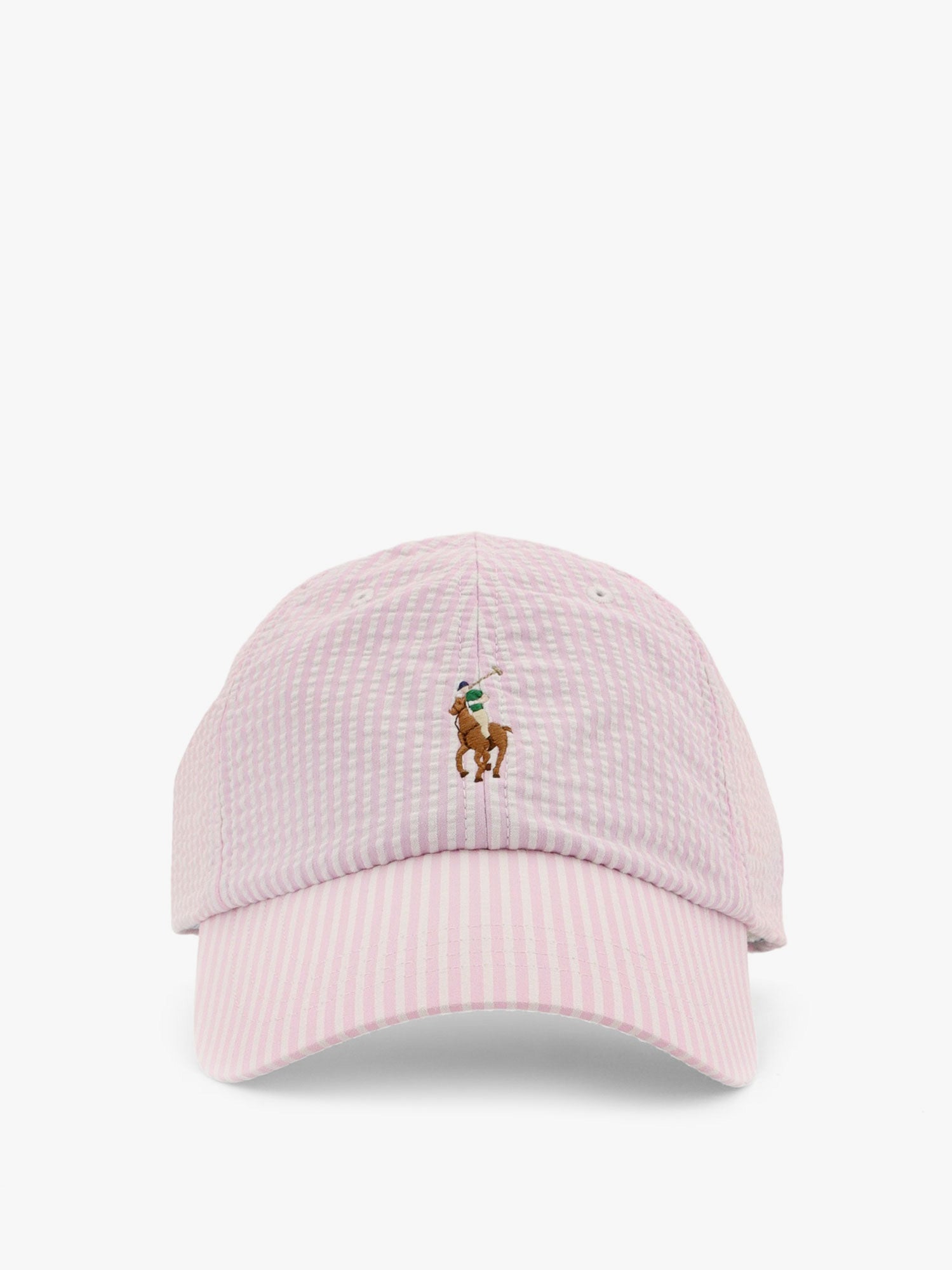 Шапка с козирка Polo by Ralph Lauren Seersucker Baseball Cap by Polo Ralph Lauren Розово | 710957166004, 0