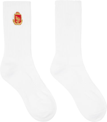Чорапи Rhude Rhude Embroidered Chevron Crest Socks Бяло | RHPS25SO01117, 0