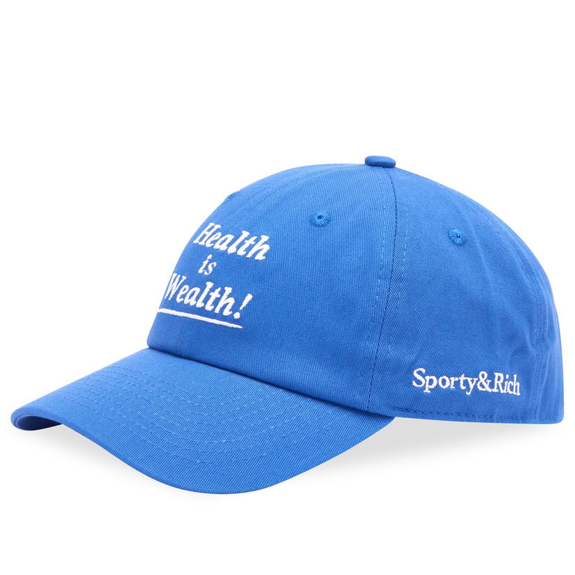 Шапка с козирка Sporty & Rich Health is Wealth Синьо | AC039S403HI-329