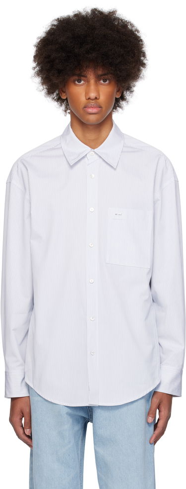 Риза WOOYOUNGMI WOOYOUNGMI Striped Regular Shirt Бяло | W243SH08, 0