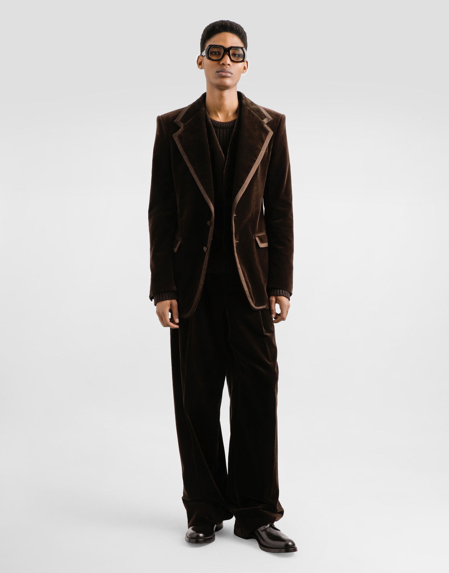 Пуловер Dolce & Gabbana Dolce & Gabbana Ribbed Wool Pullover Кафяво | GXQ83TJCVG6M0023, 1