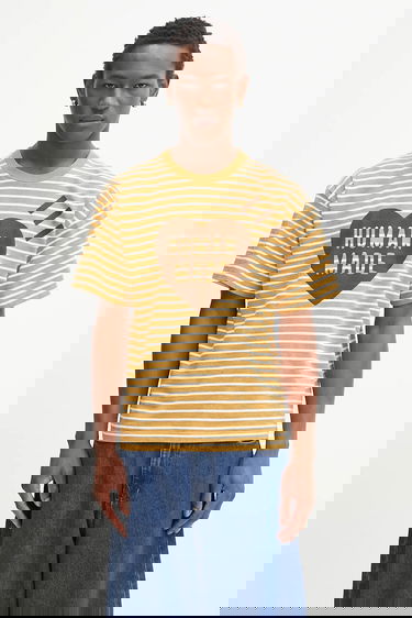 Тениска Human Made Human Made Knitted T-Shirt Жълто | HM29CS031, 0