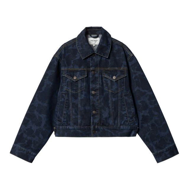 Camo Print Denim Jacket
