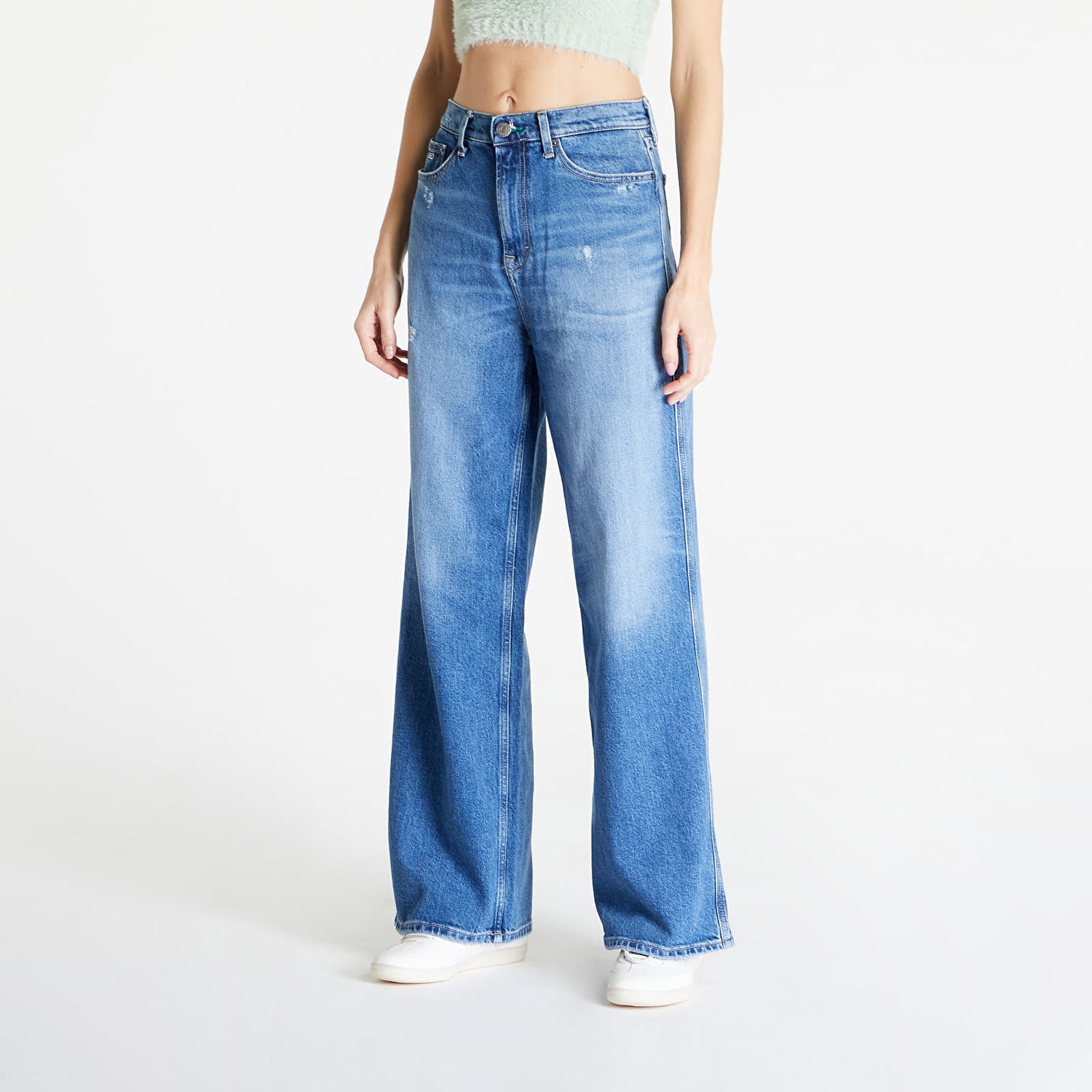 Панталони и дънки Tommy Hilfiger Tommy Jeans Claire High Wide Синьо | DW0DW17608 1A5, 0