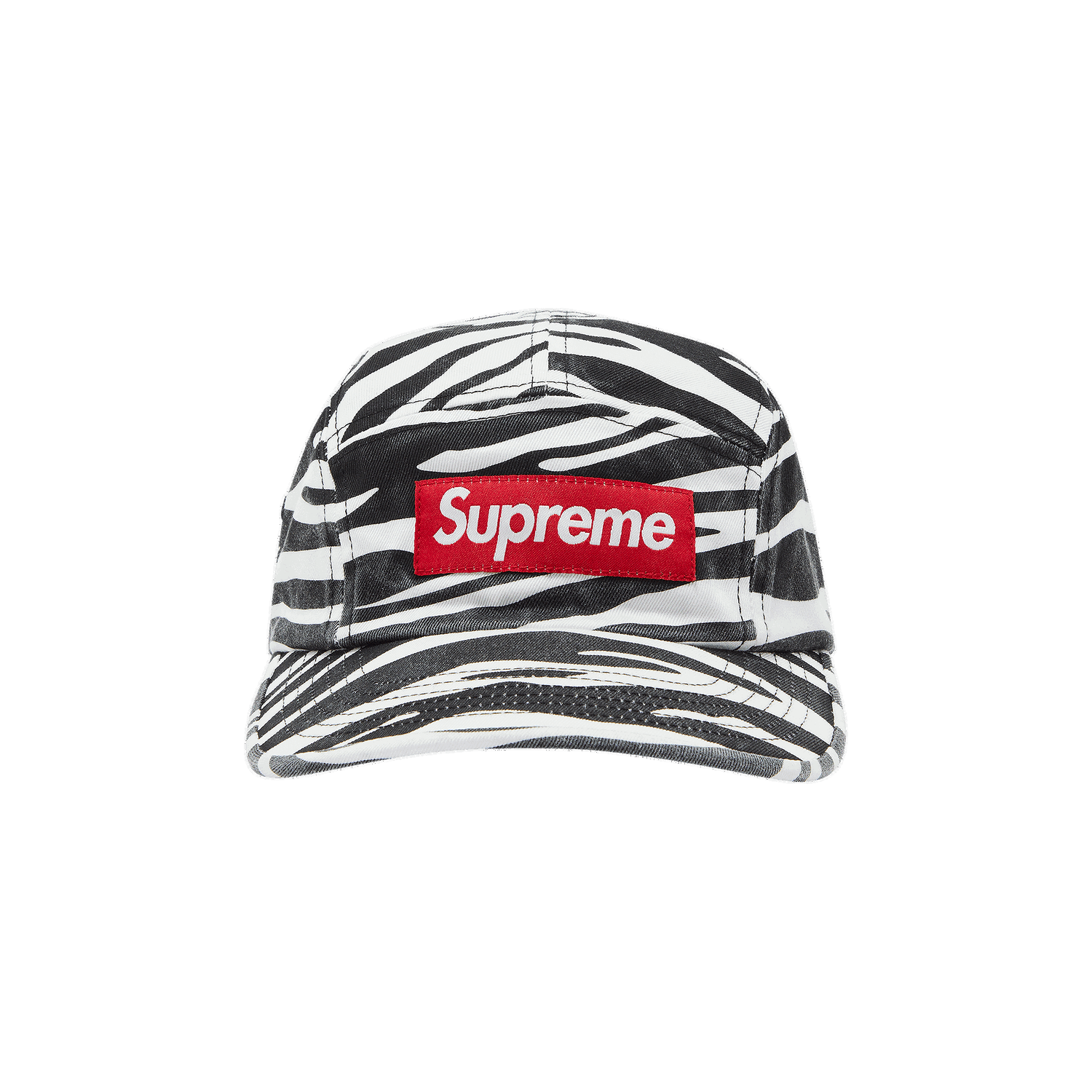 Шапка с козирка Supreme Washed Chino Twill Camp Cap Черно | FW22H104 ZEBRA, 0