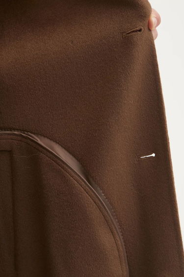 Палта Nanushka Wool Overcoat with Belted Waist Кафяво | NM24FWJK02678, 5