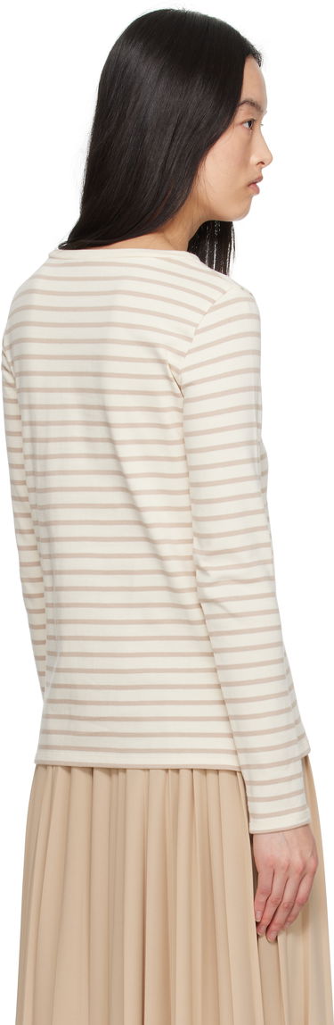 Пуловер Max Mara Weekend Max Mara Erasmo Striped Long Sleeve T-Shirt Бежово | 2515941061600, 2