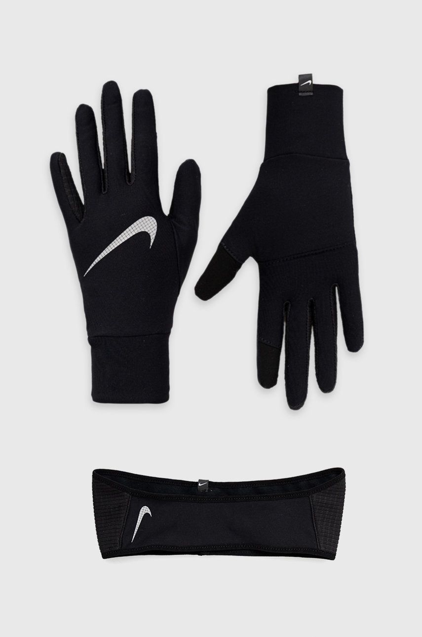 Ръкавици Nike Nike Headband and Gloves Set Черно | N.100.0598.082, 0