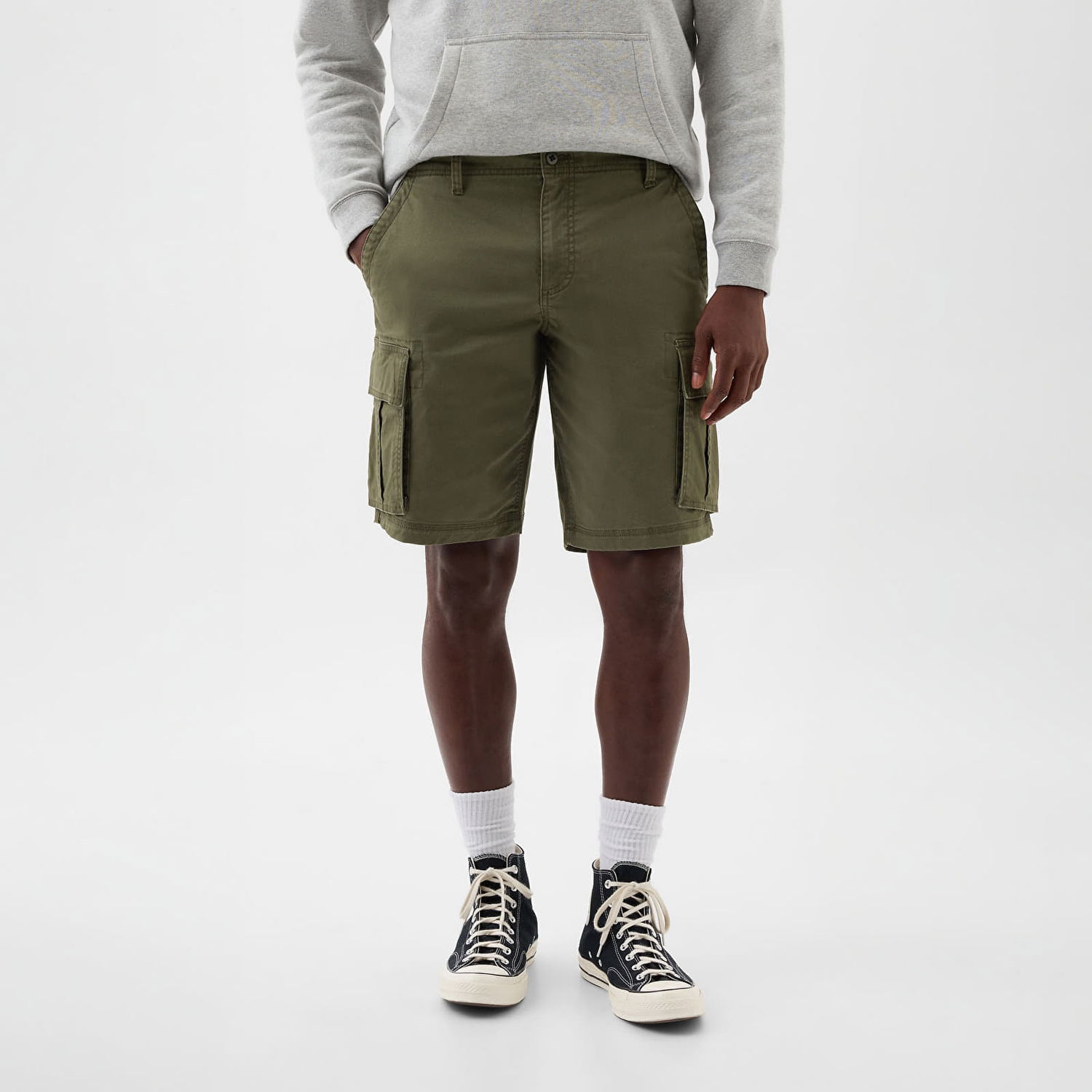Къси панталони GAP Cargo Shorts Black Moss Зелено | 866152-02, 1