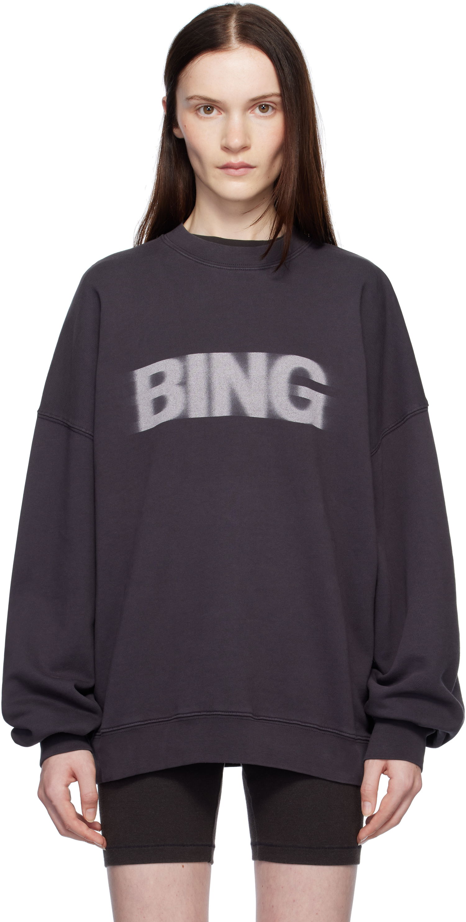 Суитчър Anine Bing Miles Sweatshirt Лилаво | A-08-10132-VTG1, 0