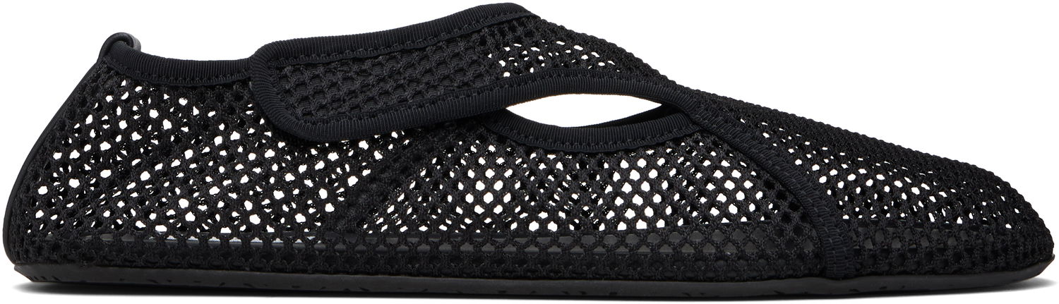 Кецове и обувки Alaïa ALAÏA Fishnet Ballerina Flats Черно | AA3A065TK050, 0