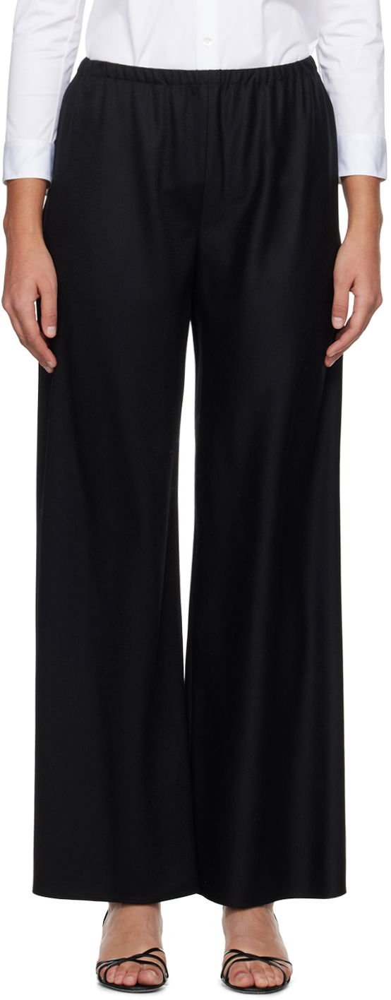 Панталони The Row Wide Leg Trousers Черно | 1766-W2107