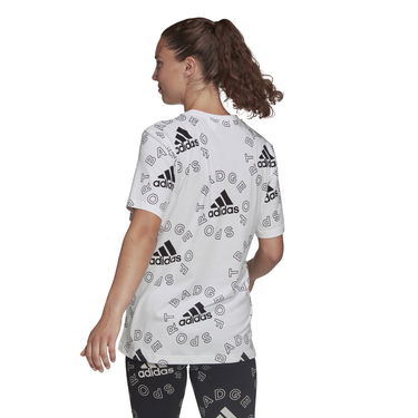 Тениска adidas Performance Allover Print Sports T-shirt Бяло | HC9186, 4