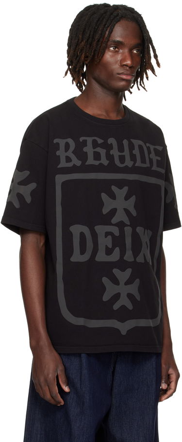 Тениска Rhude Rhude 'Deix' Shield Oversized T-Shirt Черно | RHPF25TT08012, 1