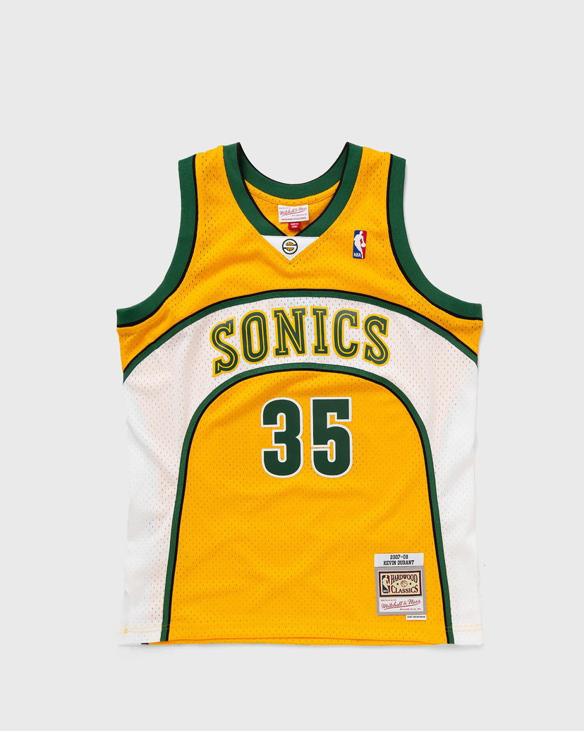 Фланелка Mitchell & Ness NBA JERSEY SEATTLE SUPERSONICS ALTERNATE 2007-08 KEVIN DURANT #35 Жълто | SMJY7100-SSU07KDUYELL