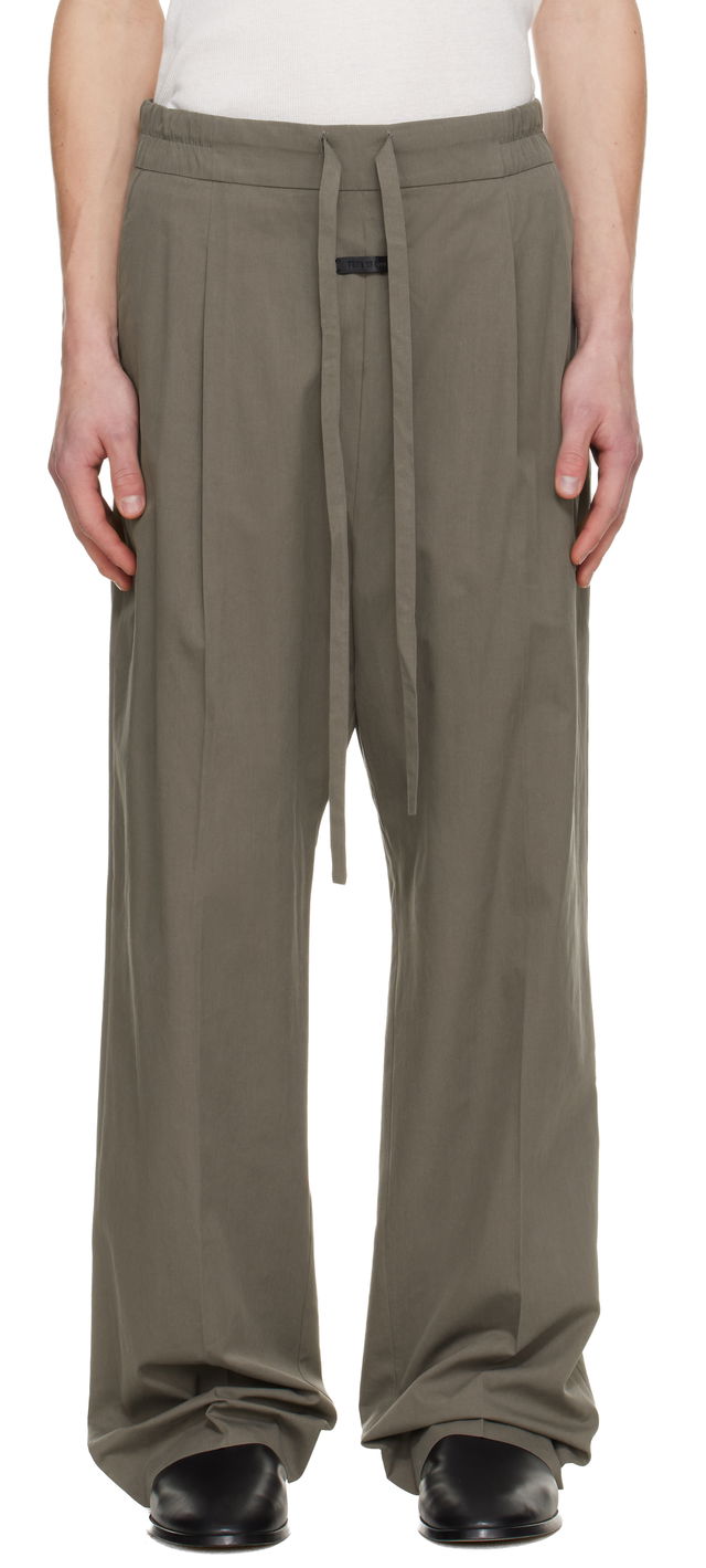 Pleated Drawstring Trousers