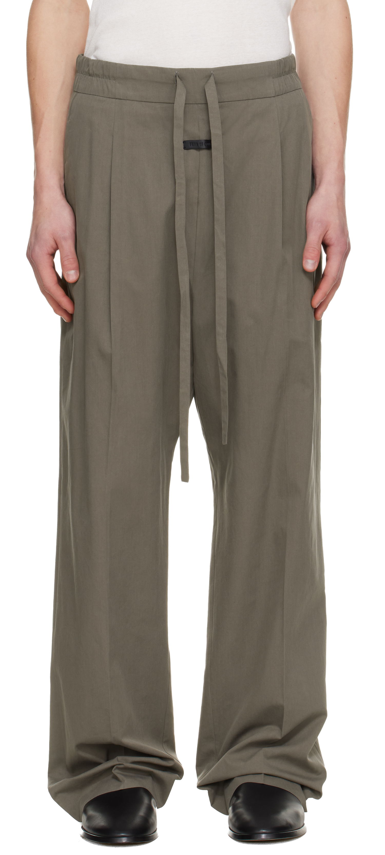 Панталони Fear of God Pleated Drawstring Trousers Сиво | FG25FW65-650CTE-259, 0