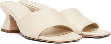 Аксесоари Aeyde Aeyde Ale Leather Mules Бяло | A11-HS-ARCS45TB142-SS25-100-007, 3
