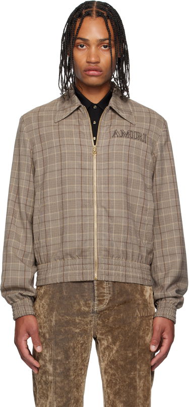 Яке AMIRI AMIRI Check Blouson Jacket Кафяво | AMOUBN1100, 0