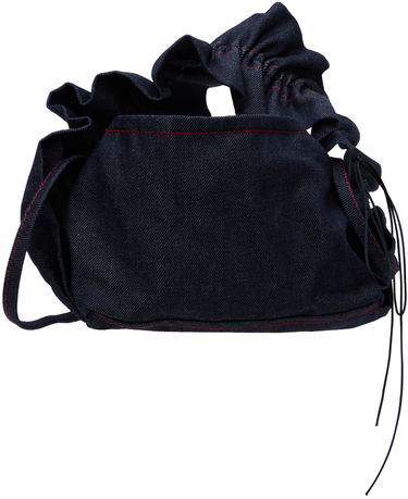 Дамска чанта Cecilie Bahnsen Denim Ruffle Handle Bag Черно | 1.24BAG45012 UMI BAG, 2