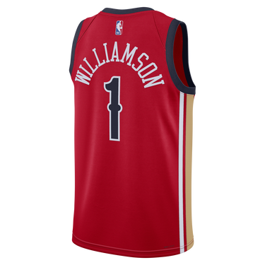 Фланелка Jordan Dri-FIT NBA Swingman Zion Williamson New Orleans Pelicans Statement Edition 2023/24 Jersey Червено | DX8655-657, 1