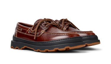 Кецове и обувки Camper Brutus+ Chunky Laced Loafers Кафяво | K101067-001, 3