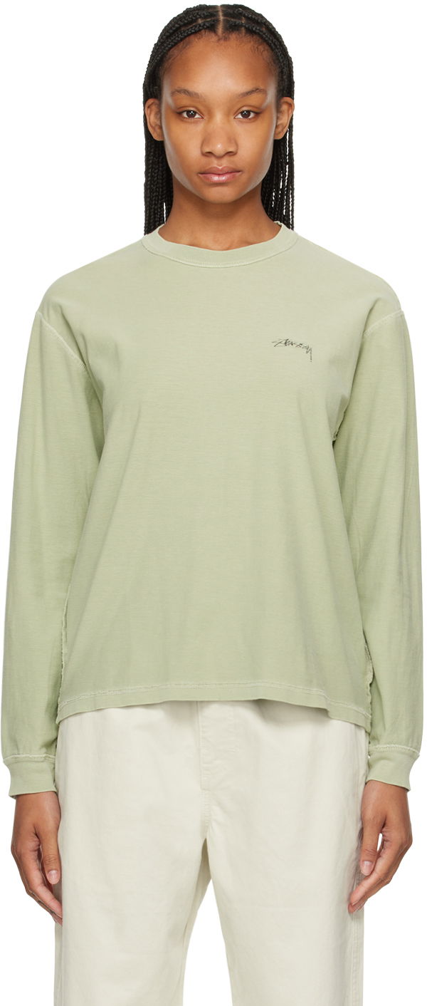 Green Lazy Long Sleeve T-Shirt