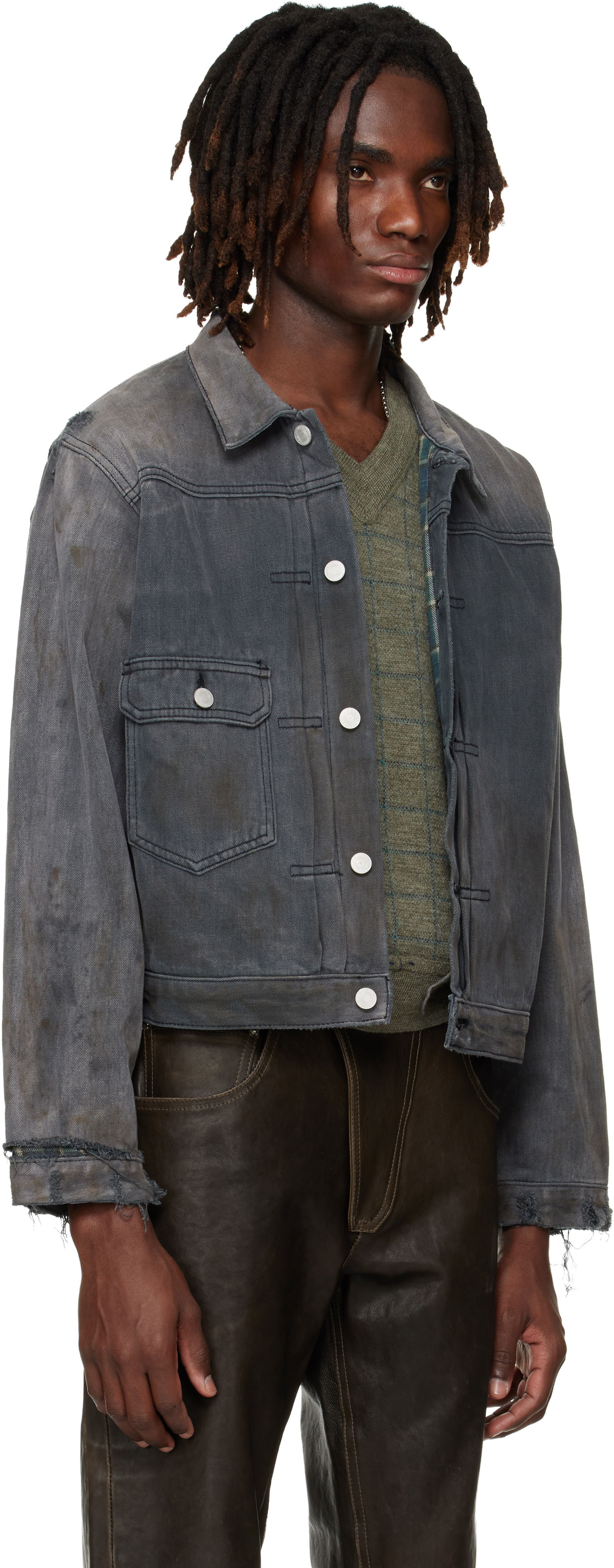 Яке Enfants Riches Déprimés 'Type VII' Flannel Lined Jacket Сиво | 030-554, 1