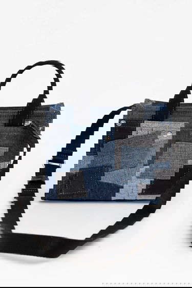 Голяма пазарска чанта Coach Coach Denim Patchwork Tote Bag Синьо | CAO32, 2