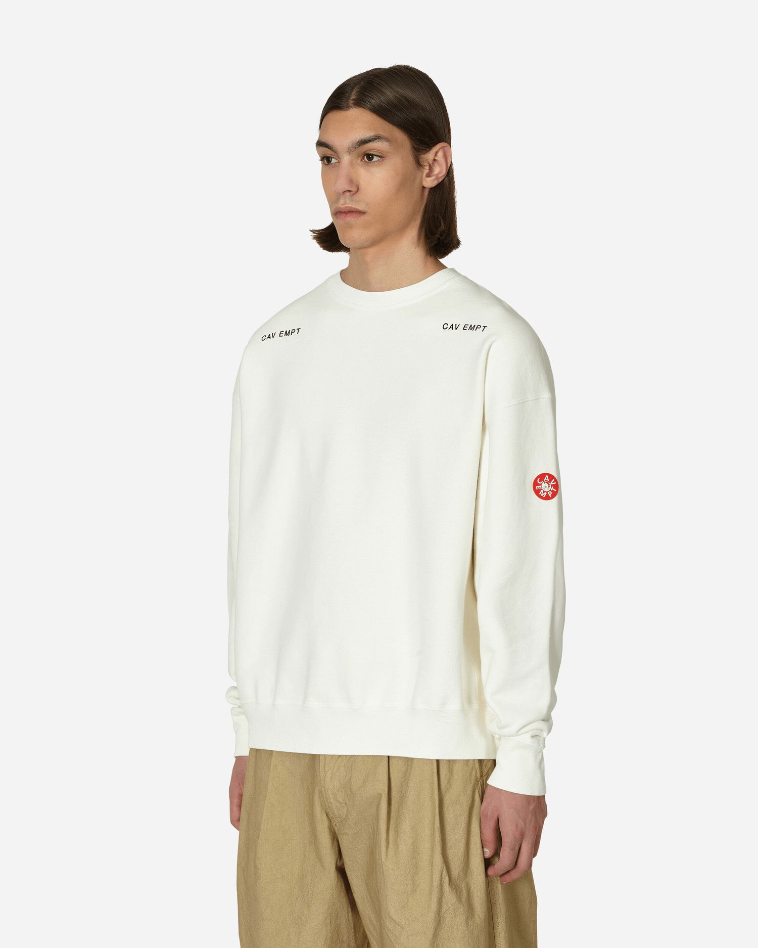 Пуловер Cav Empt Washed Crewneck Бежово | CES23CS04 001, 1