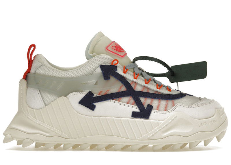 Кецове и обувки Off-White Odsy-1000 Cream White Blue Бяло | OMIA139S22FAB0010445