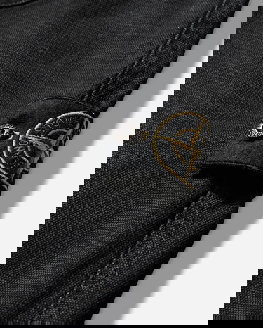 Суитчър Stone Island Organic Panama Cotton OLD Effect Hooded Zip Jacket Черно | L1S156100068S0184 V0129, 4