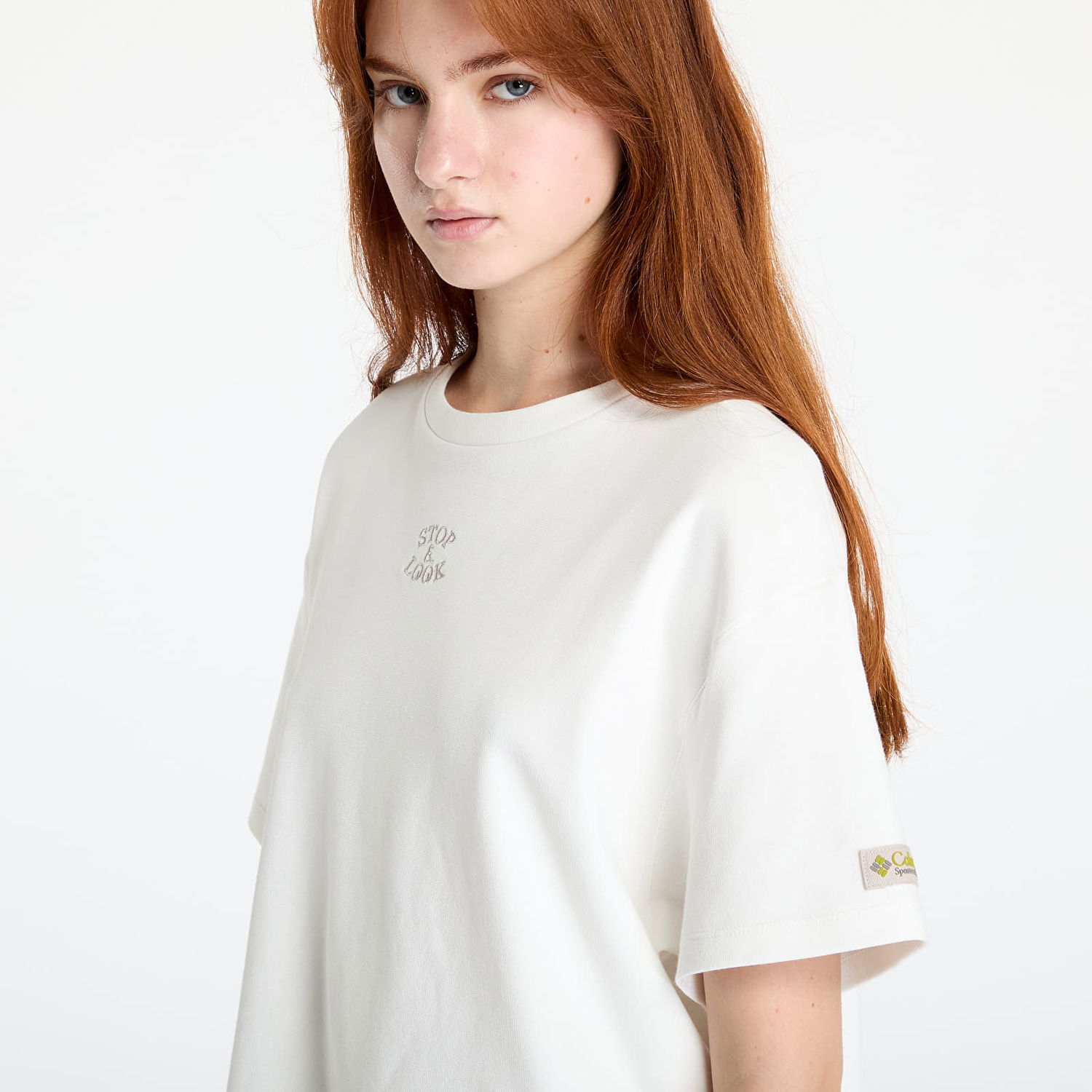 Тениска Columbia Wallowa™ Cropped Graphic Tee Sea Salt Бяло | 2090941125, 1