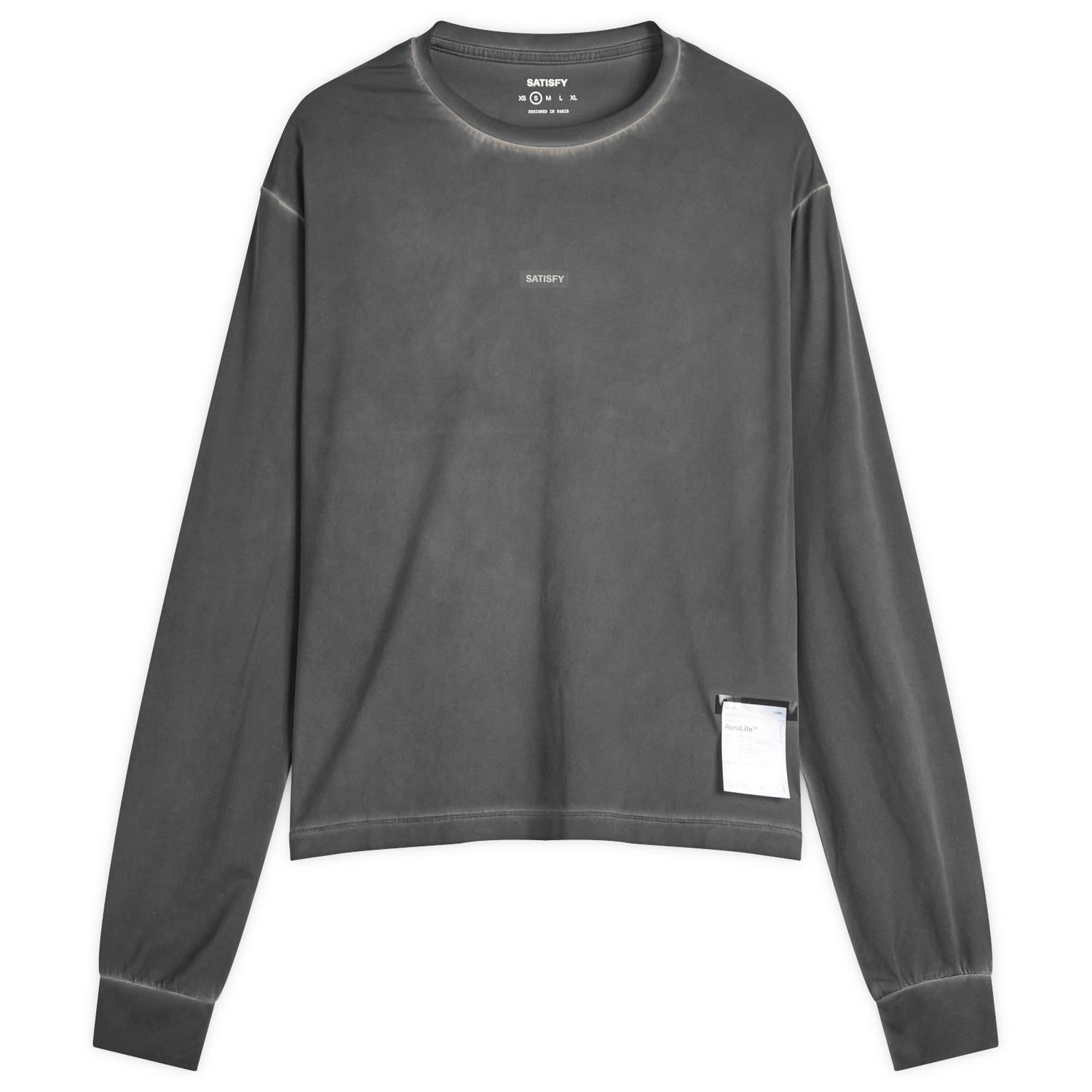 Тениска Satisfy Auralite Long T-Shirt, Size Medium Сиво | 21001-PB-SAB, 0