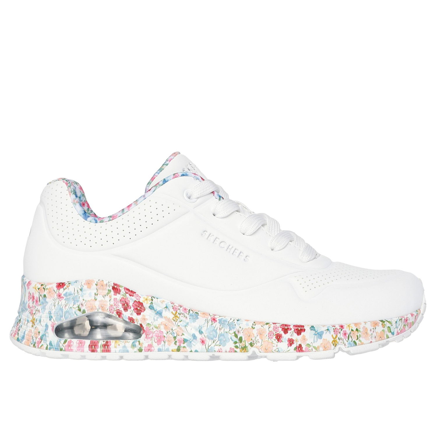 Кецове и обувки Skechers Uno - Majestic Garden Бяло | 155583-WMLT, 0