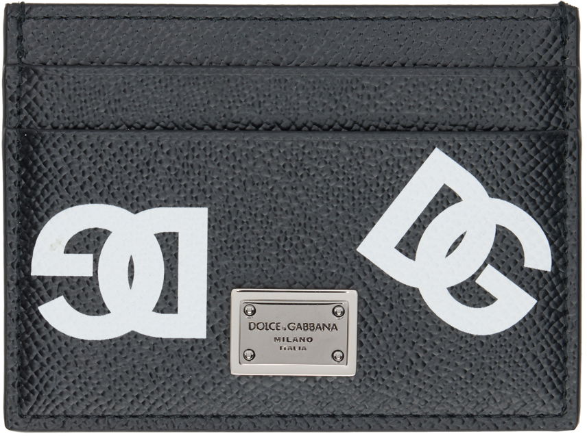 Портфейл Dolce & Gabbana Black Plaque Card Holder Черно | BP0330AG256, 0