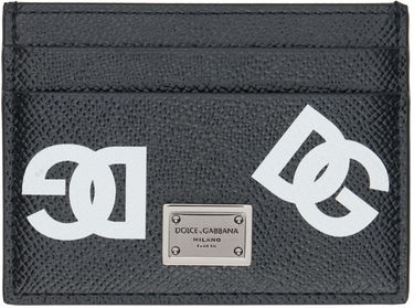 Портфейл Dolce & Gabbana Black Plaque Card Holder Черно | BP0330AG256, 0