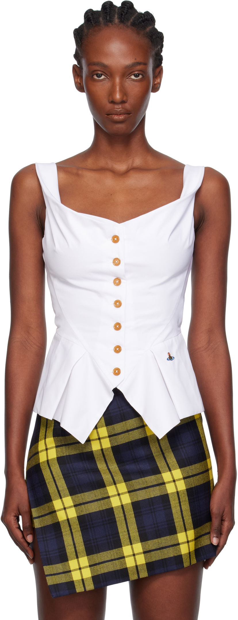 Потник Vivienne Westwood Vivienne Westwood Monday Vest Top Бяло | 15050012-W009Q-