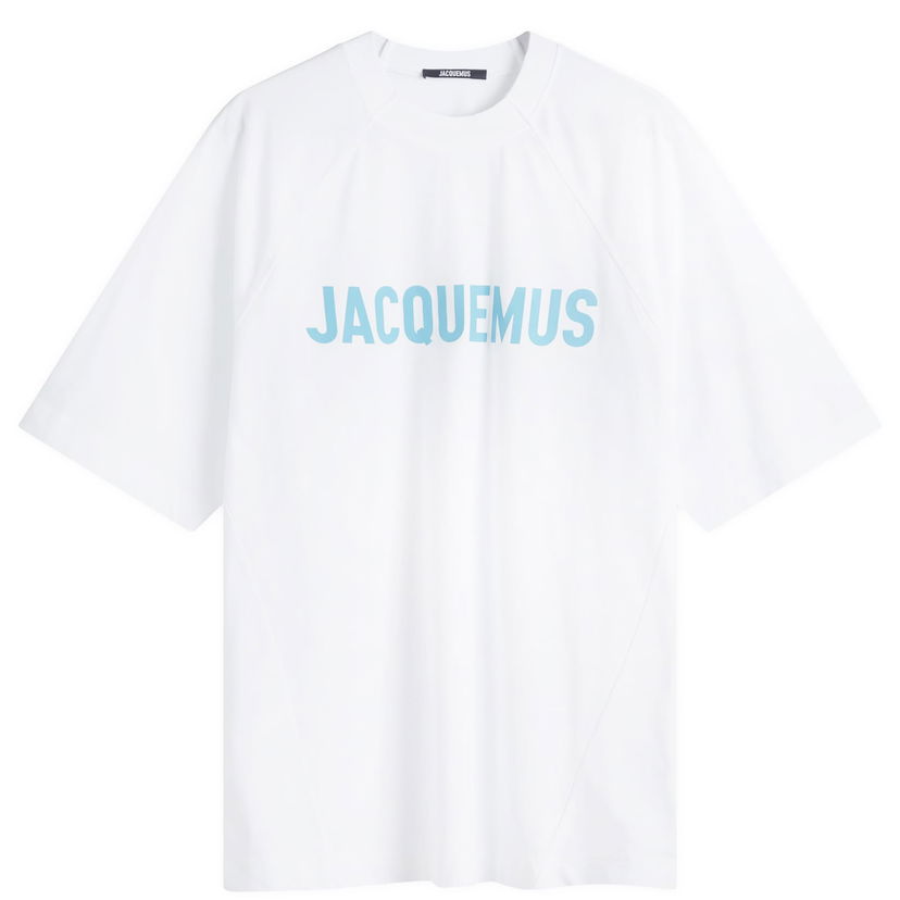 Тениска Jacquemus Men's Typo Logo T-Shirt in Multi White, Size Small | END. Clothing Бяло | 24H245JS212-2011-010