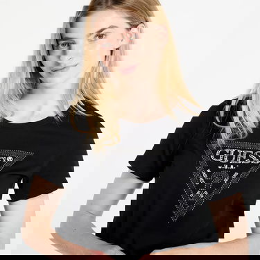 Тениска GUESS GUESS Krystal Triangle Tee Черно | W5BI18I3Z14-JBLK, 1