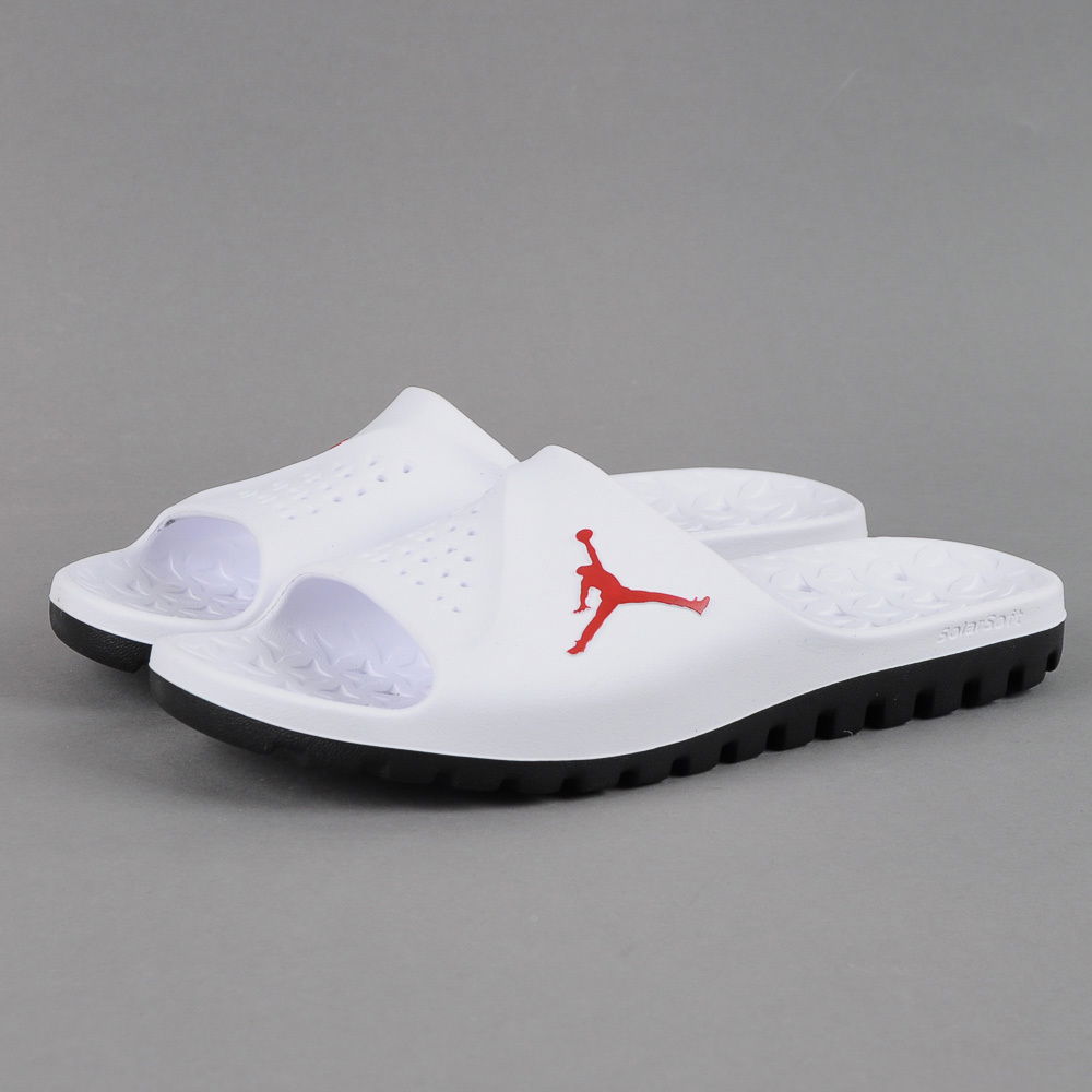 Кецове и обувки Jordan Jordan Super.Fly Team Slide ''White Gym Red'' Бяло | 716985-102, 1
