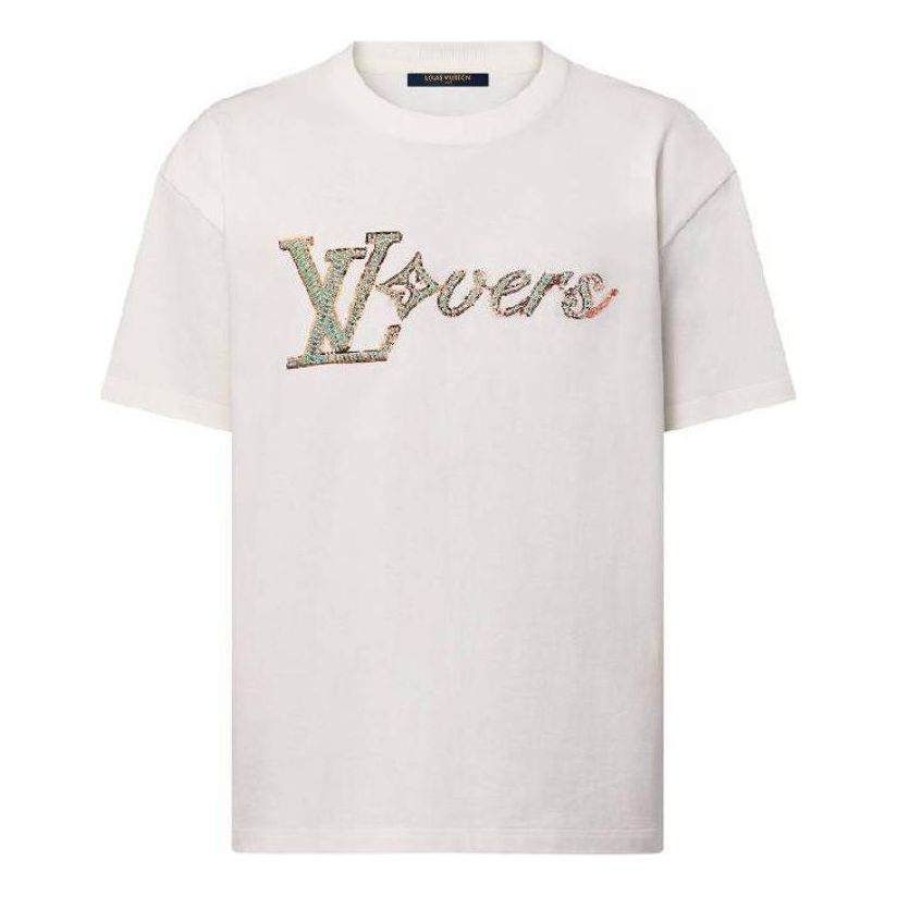 Тениска Louis Vuitton Embroidered  T-Shirt Бяло | 1AFR96