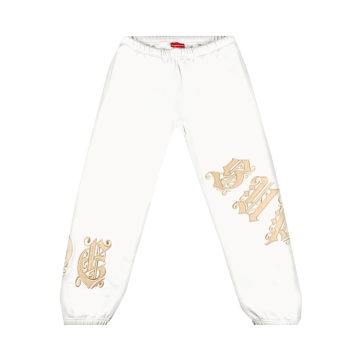 Спортни панталони Supreme Old English Wrap Sweatpant Бяло | SS21P80 WHITE, 0