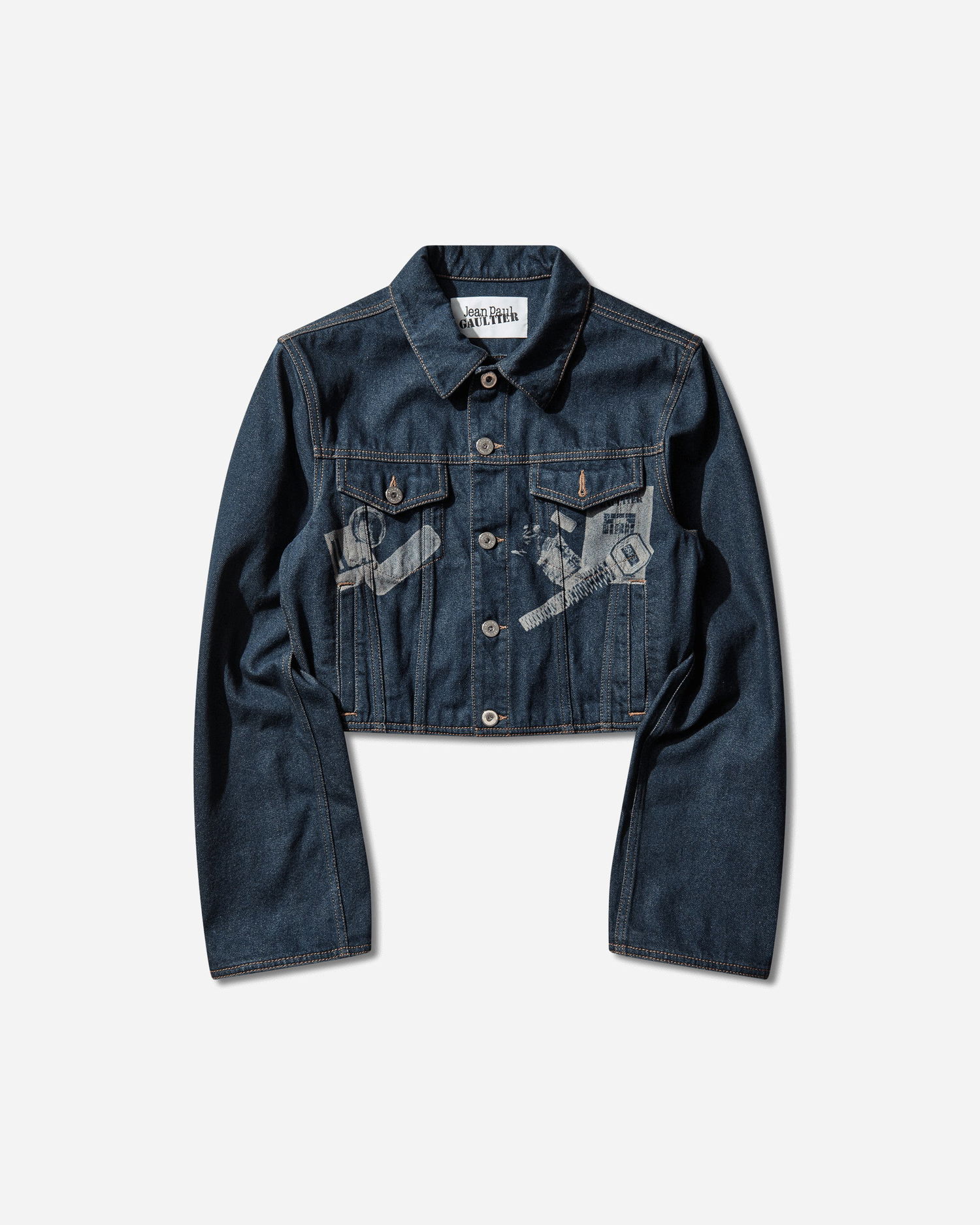 Яке Jean Paul Gaultier Trompe L'oeil Denim Jacket Синьо | 26-01-W-JA035-D027 57, 1